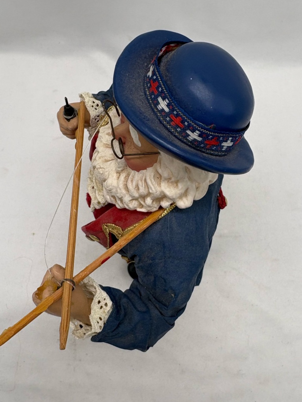 VTG Clothtique POSSIBLE DREAMS Ben Franklin Flying A Kite Patriotic Santa 2000 - Picture 5 of 6